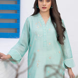 2PC STITCHED COTTON PAPER EMBROIDERED SUIT