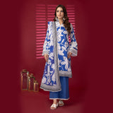 3pc Unstitched - Printed Lawn Suit