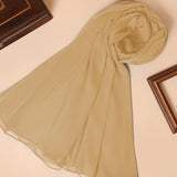 1PC Dyed Crinkle Chiffon Dupatta