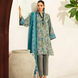 3PC Unstitched Doria Cambric Printed Suit (P284)