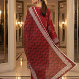 3PC Unstitched Printed Cambric Suit (SSW6U3P320)