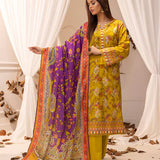3PC UNSTITCHED LUXURY KHADDAR EMBROIDERED SUIT