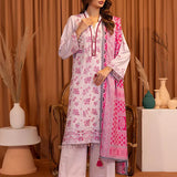 3PC UNSTITCHED EMBROIDERED LUXURY KHADDAR SUIT