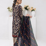 3PC Unstitched Printed Lawn Silk Suit (ASI081)