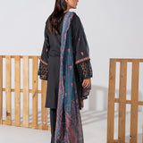 3PC EMBROIDERED LAWN SUIT (ALM035)
