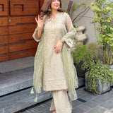 3PC Unstitched Festive Embroidered Suit (SUNW7NO090)