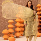 3PC Unstitched Festive Embroidered Suit (SUNS7JI056)