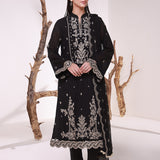 MONOCHROME EMBROIDERED LAWN SILK SUIT