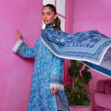 3pc Unstitched - Printed Lawn Suit