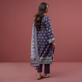 3pc Unstitched - Printed Cambric Suit