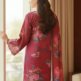 3PC Unstitched Printed Cambric Suit (SSW6U3P320)