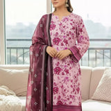 3PC Unstitched Printed Cambric Suit (SSW6U3P815)