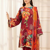 3PC Unstitched Printed Khaddar Suit (SSW6U3P803)