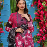 3PC LUXURY CAMBRIC EMBROIDERED SUIT