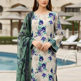 3PC Unstitched Printed Silk Lawn Suit (SUNS7ASI302)