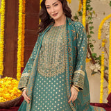 3PC Unstitched Festive Embroidered Suit (SUNW6NO039)