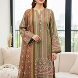 3PC Unstitched Printed Cambric Suit (SSW6U3P816)
