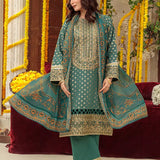 3PC Unstitched Festive Embroidered Suit (SUNW6NO039)