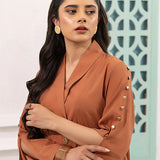 2PC Stitched Crepe Dyed suit