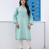 2PC STITCHED COTTON PAPER EMBROIDERED SUIT