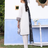 3pc Stitched Basic Embroidered Cambric Suit