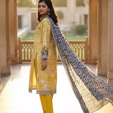 3PC Unstitched Printed Cambric Suit (SSW6U3P386)