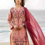 3PC Unstitched Printed Silk Lawn Suit (SUNS7ASI303)