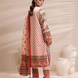 3PC Unstitched Printed Lawn Silk Suit (ASI167)