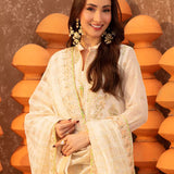 3PC Unstitched Festive Embroidered Suit (SUNS7JI059)