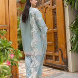 3PC Unstitched Embroidered Chiffon Luxury Suit