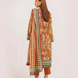 3PC UNSTITCHED - PRINTED CAMBRIC LAWN SUIT