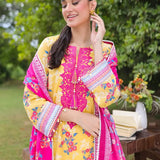 LUXURY CAMBRIC EMBROIDERED SUIT