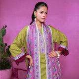 3pc Unstitched - Printed Lawn Suit