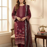 3PC Unstitched Cambric Printed Suit (SSW6U3P821)