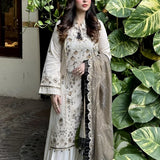 3PC Unstitched Festive Embroidered Suit (SUNW7NO089)