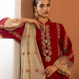 2PC Stitched Jacquard Embroidered Shirt Dupatta (SPL2PEC033)