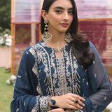 3PC STITCHED FESTIVE CHIFFON EMBROIDERED SUIT