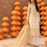 3PC Unstitched Festive Embroidered Suit (SUNS7JI059)