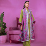 3pc Unstitched - Printed Lawn Suit