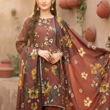 3PC Unstitched Khaddar Printed Suit (SUNS7ASI515)
