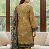 3PC Unstitched Printed Cambric Suit (SSW6U3P817)