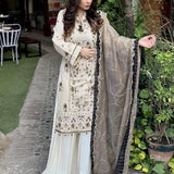 3PC Unstitched Festive Embroidered Suit (SUNW7NO089)