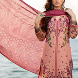3PC Unstitched Printed Silk Lawn Suit (SUNS7ASI303)