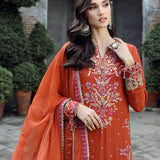 FESTIVE FORMAL CHIFFON EMBROIDERED SUIT