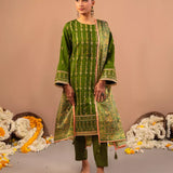 3Pc Unstitched Festive Embroidered Suit (No051)