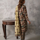 3pc Unstitched - Printed Cambric Suit