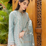 3PC Unstitched Embroidered Chiffon Luxury Suit