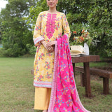 3PC STITCHED LUXURY CAMBRIC EMBROIDERED SUIT