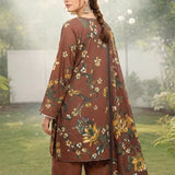 3PC Unstitched Khaddar Printed Suit (SUNS7ASI515)