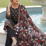 3PC Unstitched Printed Cambric Suit (SSW6U3P387)